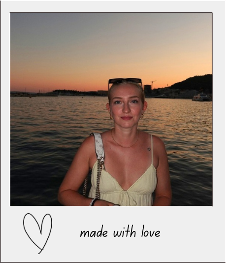 Séraphine am Wasser bei Sonnenuntergang. Made with love.